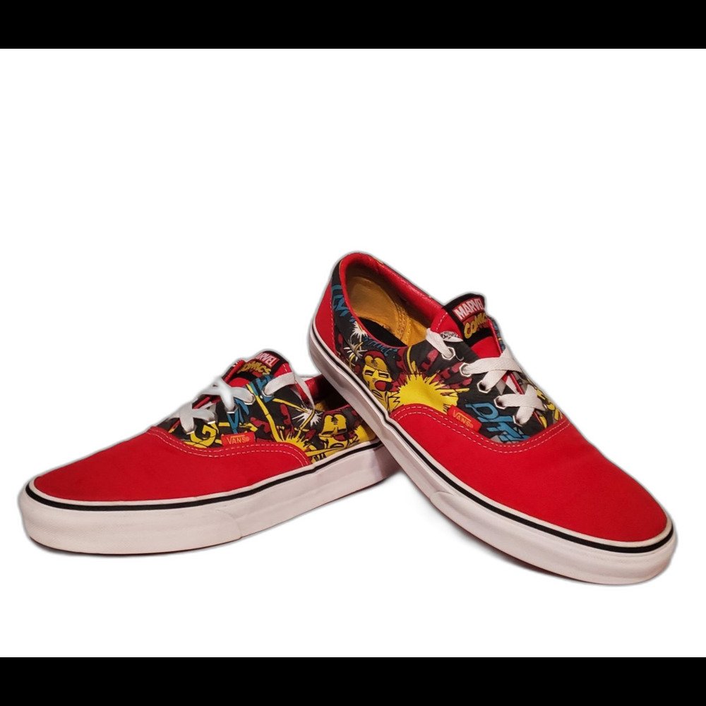 Rare Vans X Marvel Era Iron Man Sneakers Men's 8/Women's 9.5